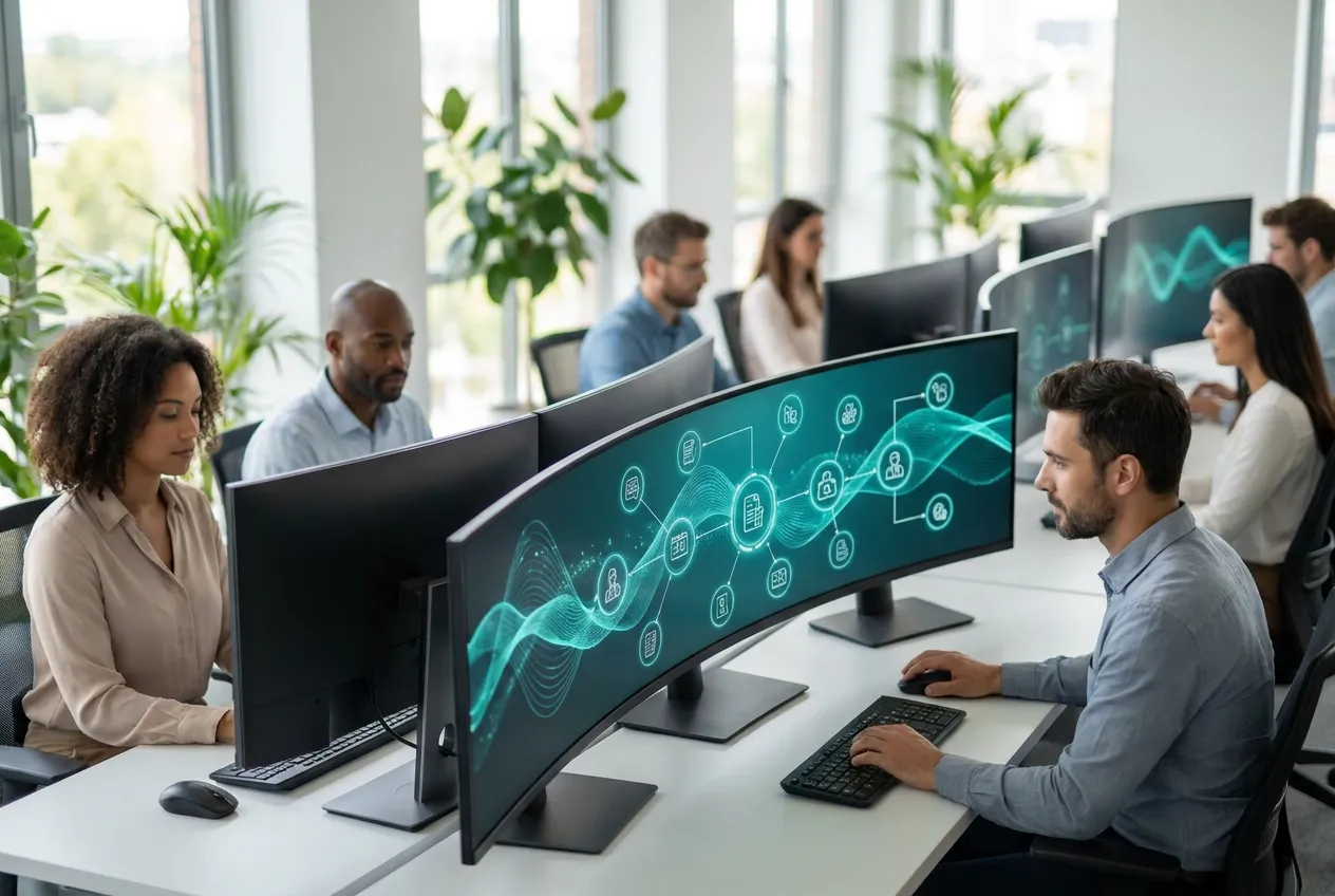 AI medical billing team managing the full revenue cycle for US practices